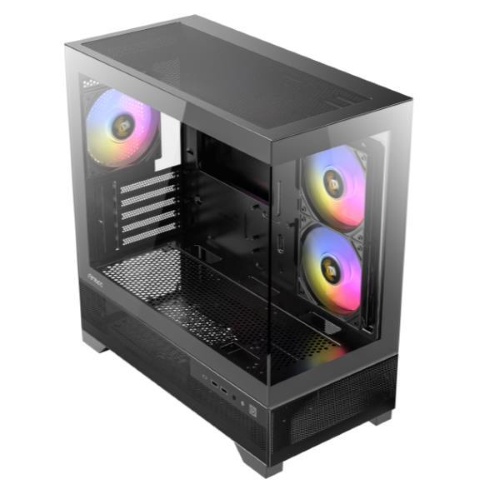 ANTEC CX500M ARGB CASE MINI TOWER MATX/MINI-ITX FRONTALE E LATERALE IN VETRO TEMPERATO SENZA CUCITURE NERO